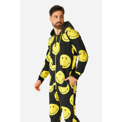 Smiley Yellow and Black Adult Onesie