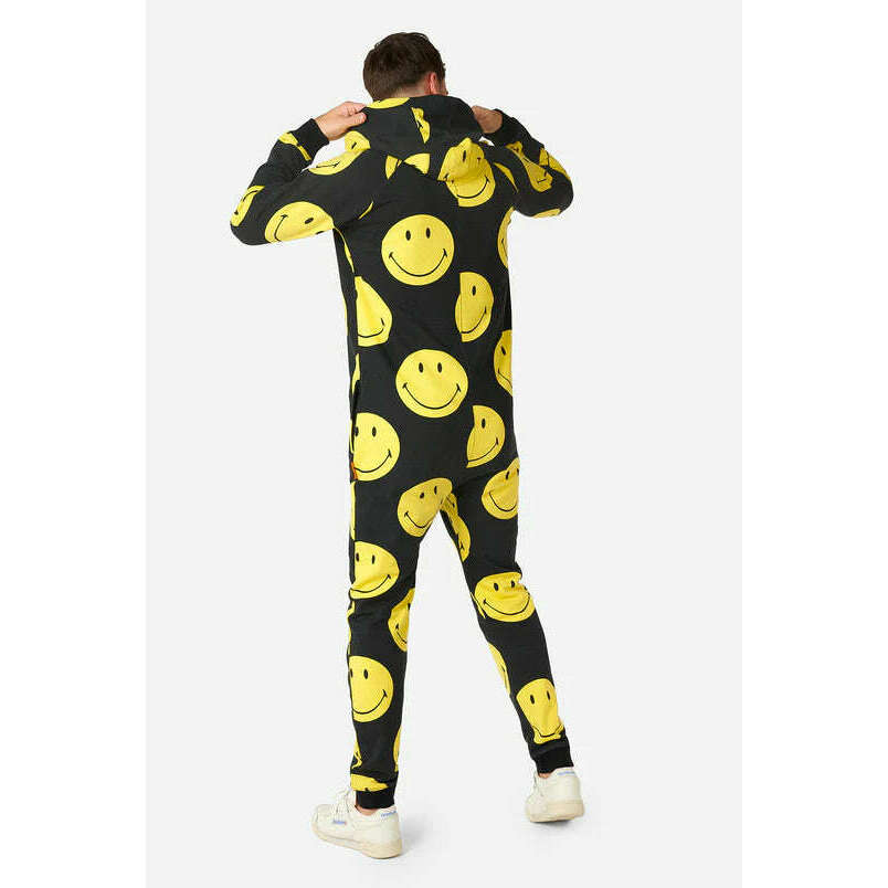 Smiley Yellow and Black Adult Onesie