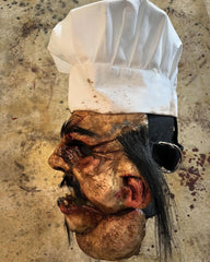 Soup's On High Quality Mouth Moving Mask with Adjustable Straps & Chef Hat
