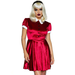 Spellbinding Witch Red Dress Adult Costume