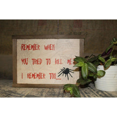 Spider Scary Joke Wall Decor