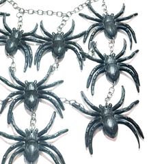 Spider Swarm Collar Necklace