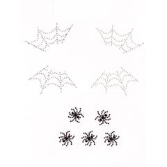 Spider Web Self-Adhesive Face Jewels