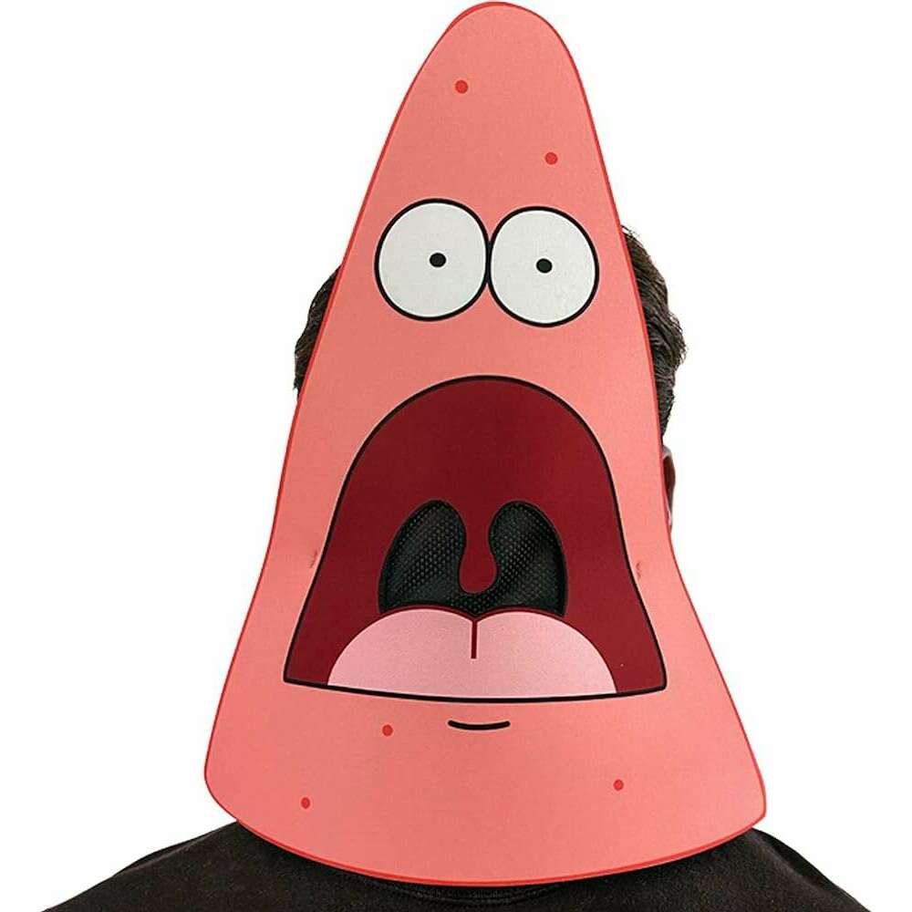 Spongebob Surprised Patrick Star Foam Adult Mask