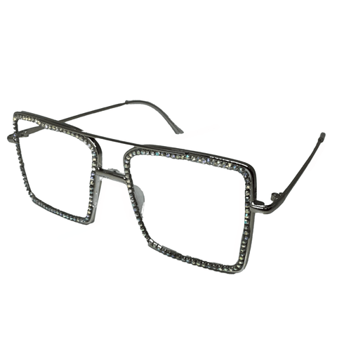 Square Gem Frame Glasses – AbracadabraNYC