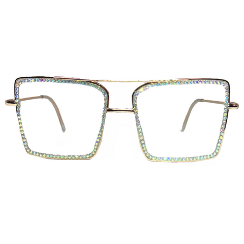Square Gem Frame Glasses – AbracadabraNYC