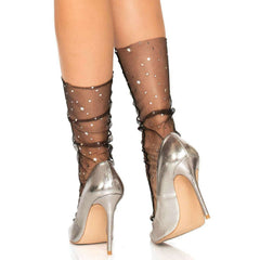 Stars & Moons Sheer Tulle Ankle Socks