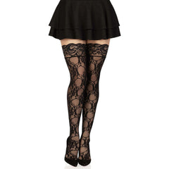 Stay Up Floral Lace Thigh Highs