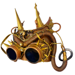 Steam Demon Deluxe Steampunk Goggle Mask