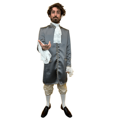 Stone Grey Colonial Lord Luther Men's Costume