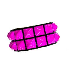 Subculture Double Pyramid Studded Snap Bracelet