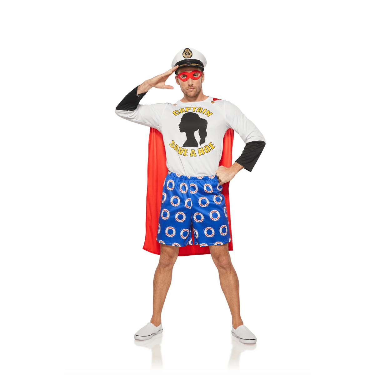 Superhero with a Twist: Captain Save A Hoe Men's Costume