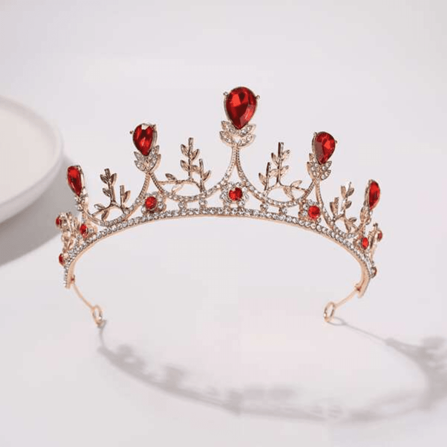 Sweet Rhinestone Multi-Point Tiara