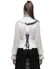 Gothic Asymmertical Jacquard Shirt