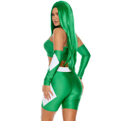 Take The Power Sexy Green Superhero Women's Costume