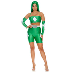 Take The Power Sexy Green Superhero Women's Costume