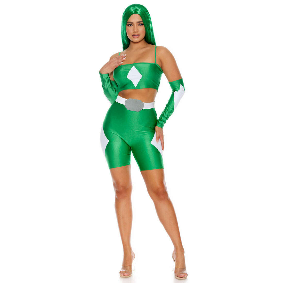 Take The Power Sexy Green Superhero Women's Costume