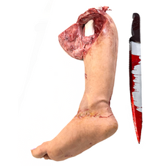 Severed Female Left Leg w/ Exposed Resin Bone