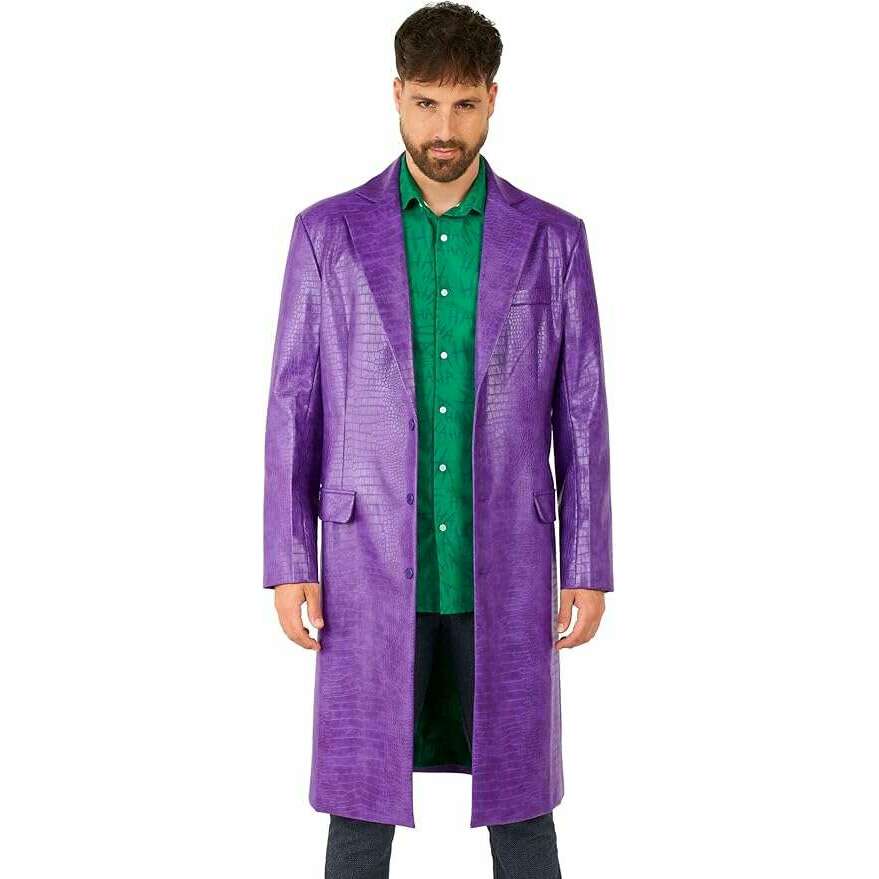 The Joker Suitmeister Purple Trench Coat