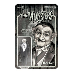 The Munsters: 3.75" Grandpa Munster Greyscale ReAction Collectible Action Figure w/ Test Tubes