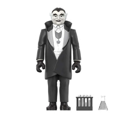 The Munsters: 3.75" Grandpa Munster Greyscale ReAction Collectible Action Figure w/ Test Tubes