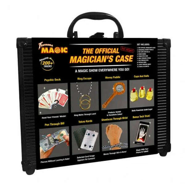 Magicians Table Case The Official Magician's Case Pro Magic Set w/ 200 Top Secret Magic Tri ...