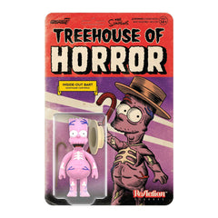 The Simpsons: 3.75" Treehouse of Horror Inside Out Bart Simpson ReAction Collectible Action Figure w/ Hat & Cane