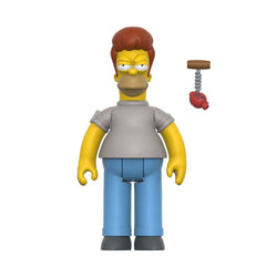 The Simpsons: 4" Treehouse of Horror Hell Toupee Homer Simpson ReAction Collectible Action Figure w/ Heart Corkscrew