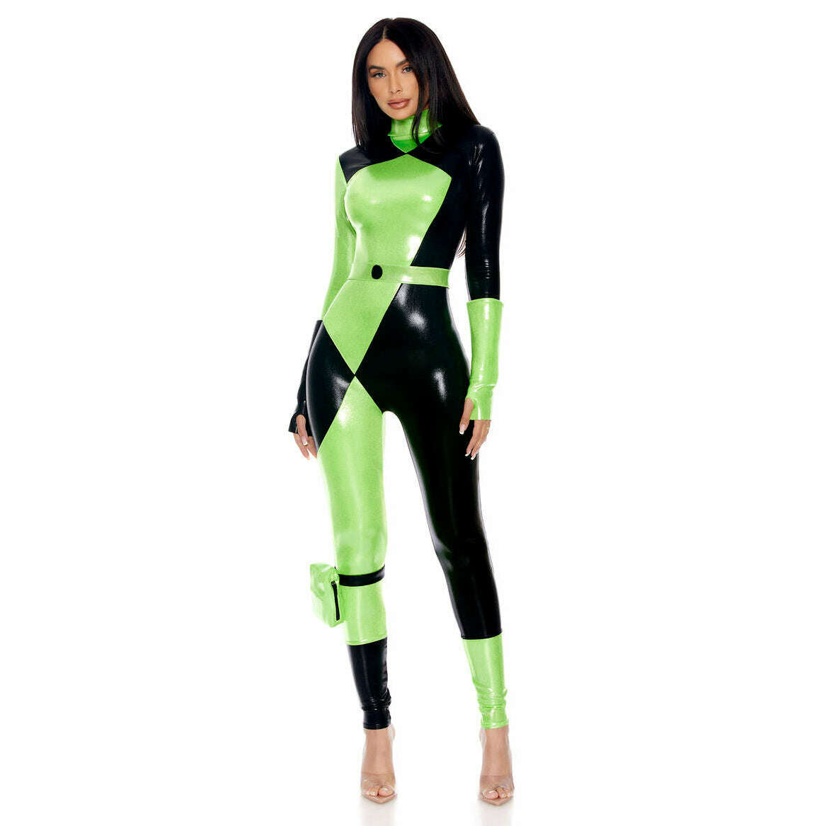 There She Go Sexy Villainess Catsuit Cartoon Character Adult Costume