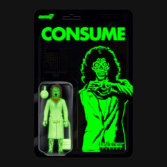 They Live: 3.75" Glow In The Dark Female Ghoul ReAction Collectible Action Figure w/ Purse & Spy Drone