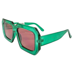 Thick Framed Rectangle Shaped Sunglasses