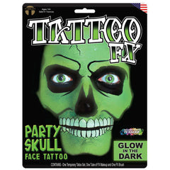 Tinsley Skull Mask Tattoo Transfer