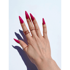 Tipsy Pink Stiletto Shaped Press On Nails