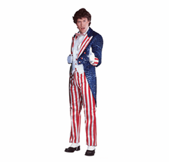 4th Of July Uncle Sam In Sequins Men's Costume