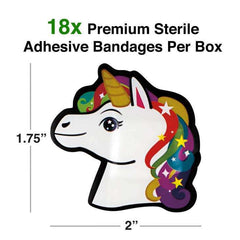 Unicorn Adhesive Bandages - 18 Pack