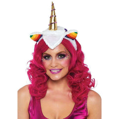 Unicorn Headband w/ Rainbow Wig Mane