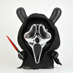 Ghost Face Chrome Mask 8" Dunny Vinyl Art Figure