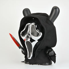 Ghost Face Chrome Mask 8" Dunny Vinyl Art Figure