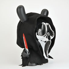 Ghost Face Chrome Mask 8" Dunny Vinyl Art Figure