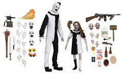 Terrifier 2 - 7" Scale Action Figure Ultimate Art the Clown & Little Pale Girl 2 Pack