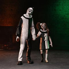 Terrifier 2 - 7" Scale Action Figure Ultimate Art the Clown & Little Pale Girl 2 Pack