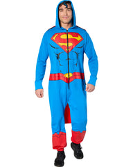 Superman Comfy Wear Adult Pajama Costume
