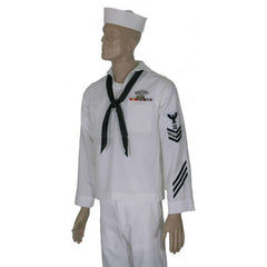 USN Navy White Cracker Jack Adult Costume