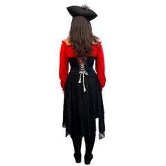 Women's Entrancing Red Pirate Lass Adult Costume