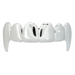 Silver Vampire Fangs Grill TOP