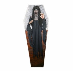 Vampire in Wooden Coffin Prop Display