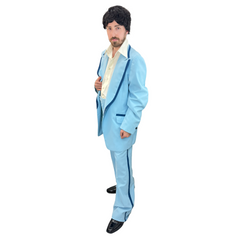 1970s Baby Blue Suit Adult Costume