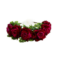 Velvet Rose Flower Crown