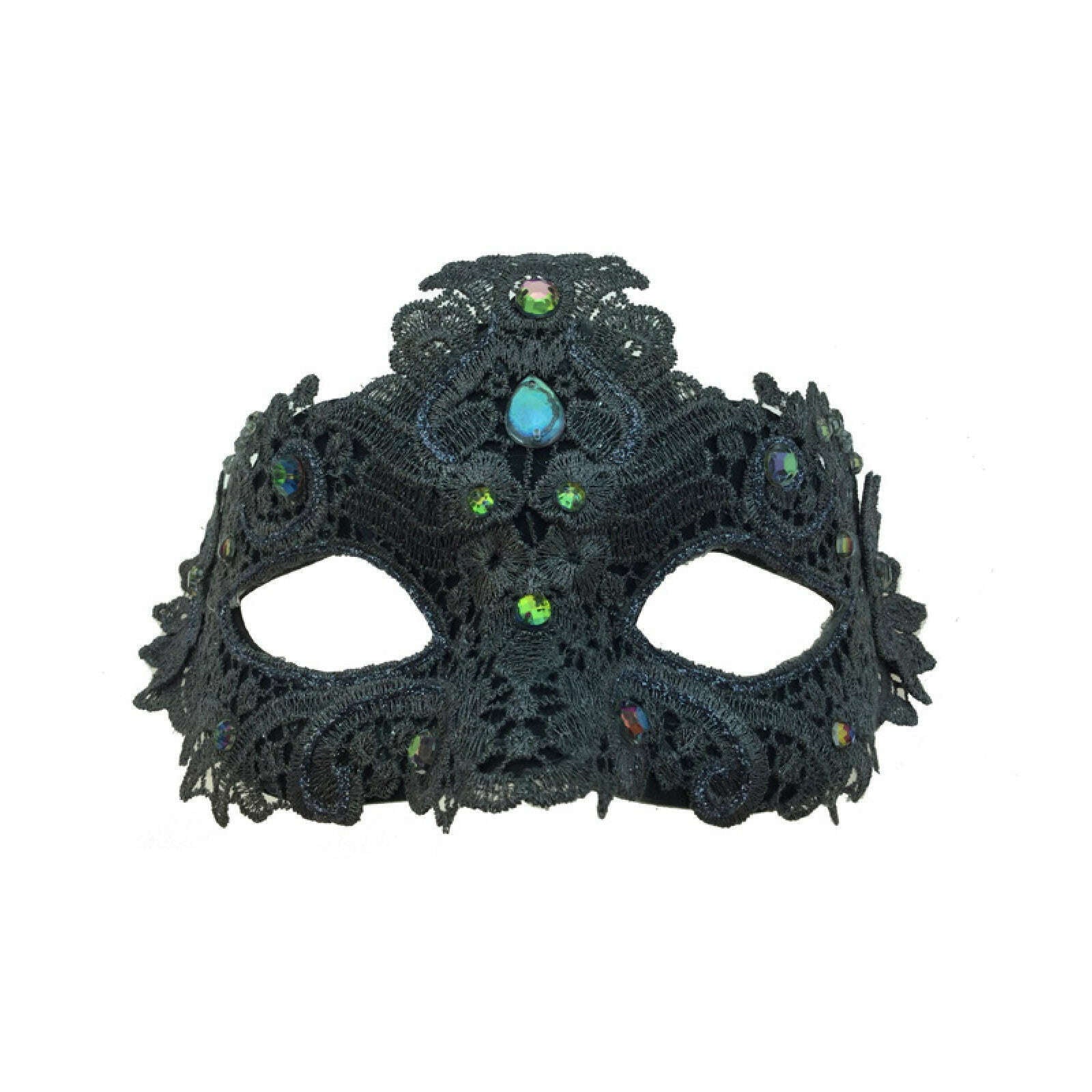 Venetian Jeweled Lace Mask