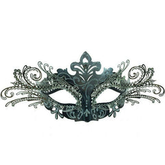 Venetian Mask with Metal Laser Cut Out